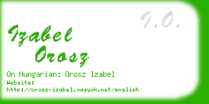 izabel orosz business card